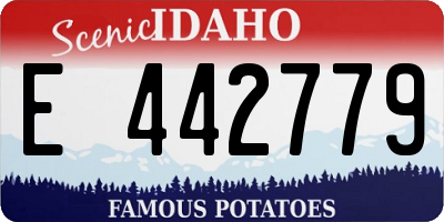 ID license plate E442779