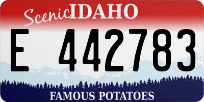 ID license plate E442783