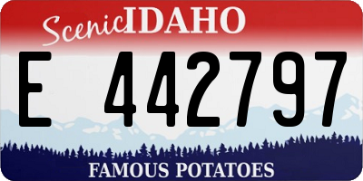 ID license plate E442797