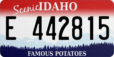 ID license plate E442815