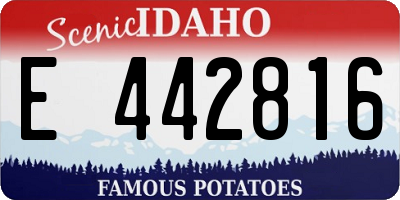 ID license plate E442816