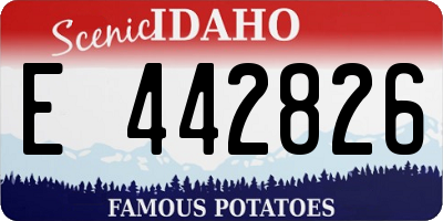 ID license plate E442826