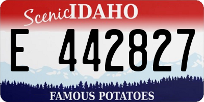 ID license plate E442827