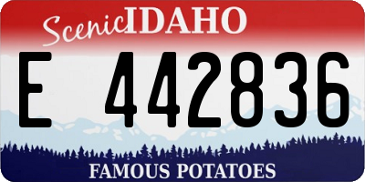 ID license plate E442836