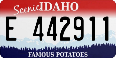 ID license plate E442911