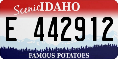ID license plate E442912