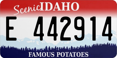 ID license plate E442914