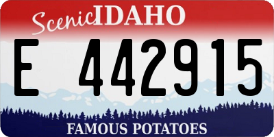 ID license plate E442915
