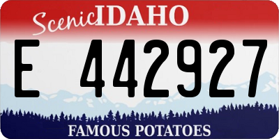 ID license plate E442927