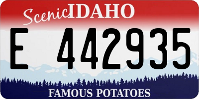 ID license plate E442935