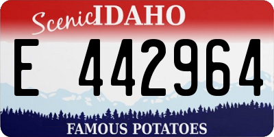 ID license plate E442964
