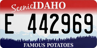 ID license plate E442969