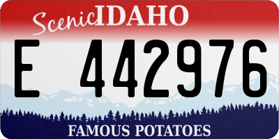 ID license plate E442976