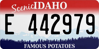 ID license plate E442979