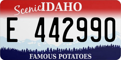 ID license plate E442990