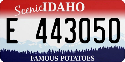 ID license plate E443050