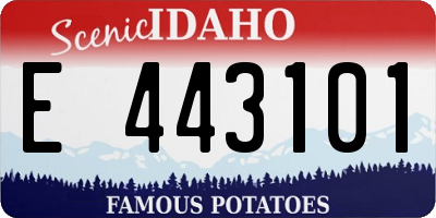 ID license plate E443101