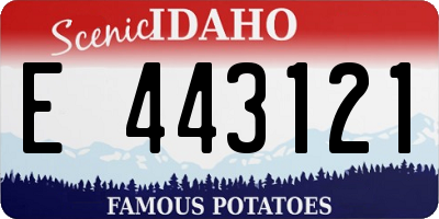 ID license plate E443121