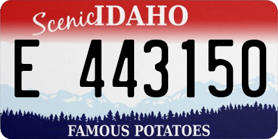 ID license plate E443150