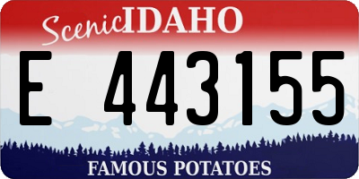 ID license plate E443155