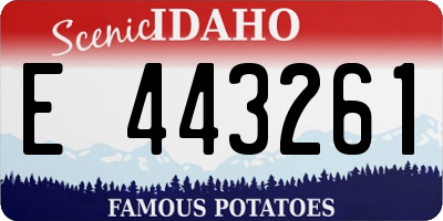 ID license plate E443261