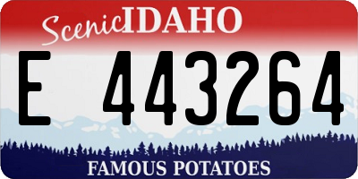 ID license plate E443264