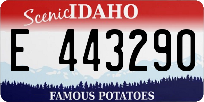 ID license plate E443290