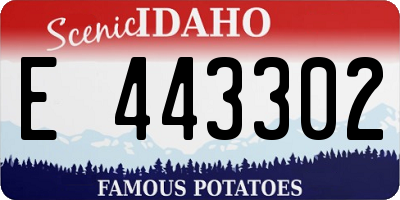 ID license plate E443302