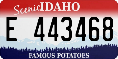 ID license plate E443468