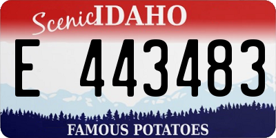 ID license plate E443483
