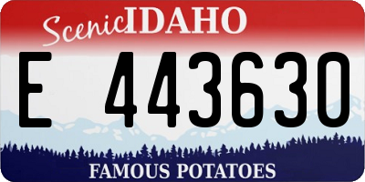 ID license plate E443630