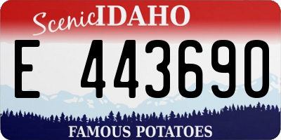 ID license plate E443690