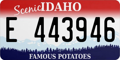 ID license plate E443946