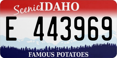 ID license plate E443969