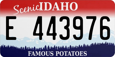ID license plate E443976