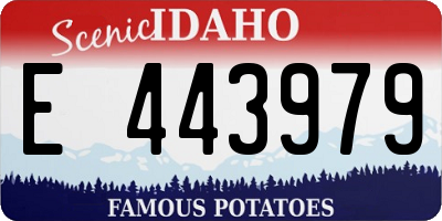 ID license plate E443979
