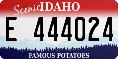 ID license plate E444024