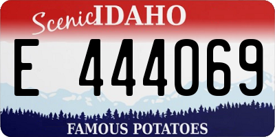 ID license plate E444069