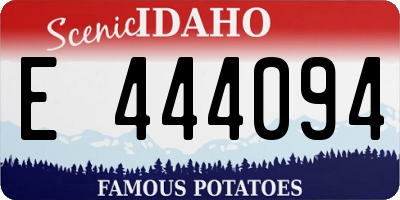 ID license plate E444094