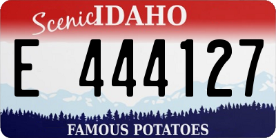 ID license plate E444127