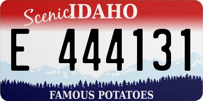 ID license plate E444131