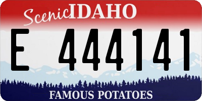 ID license plate E444141