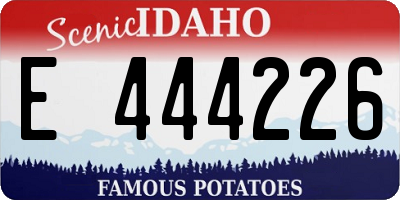 ID license plate E444226
