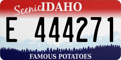 ID license plate E444271