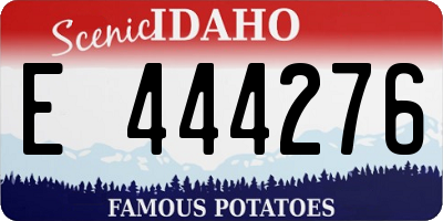 ID license plate E444276