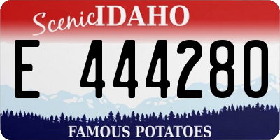 ID license plate E444280