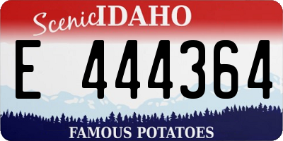 ID license plate E444364