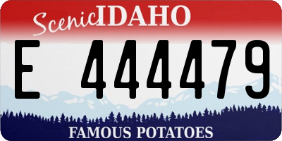 ID license plate E444479