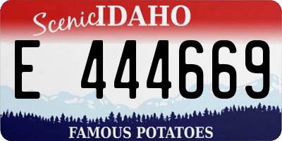 ID license plate E444669