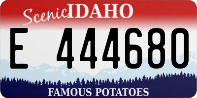 ID license plate E444680